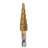 SET OF 3PCS Titanium Step Drill Bit