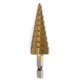 SET OF 3PCS Titanium Step Drill Bit