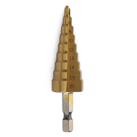 9 Step Bit 4-20mm Titanium Step Drill Bit