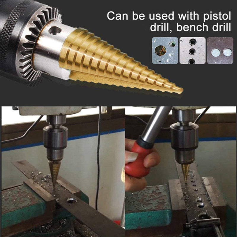 15 Step Bit 4-32mm Titanium Step Drill Bit